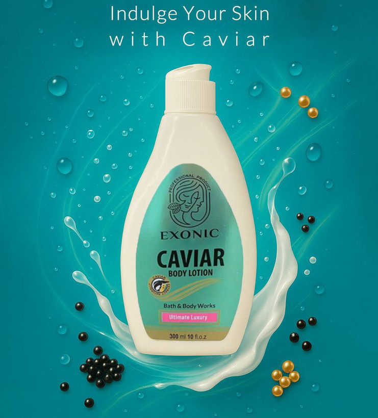 تصویر لوسیون بدن خاویار اکسونیک