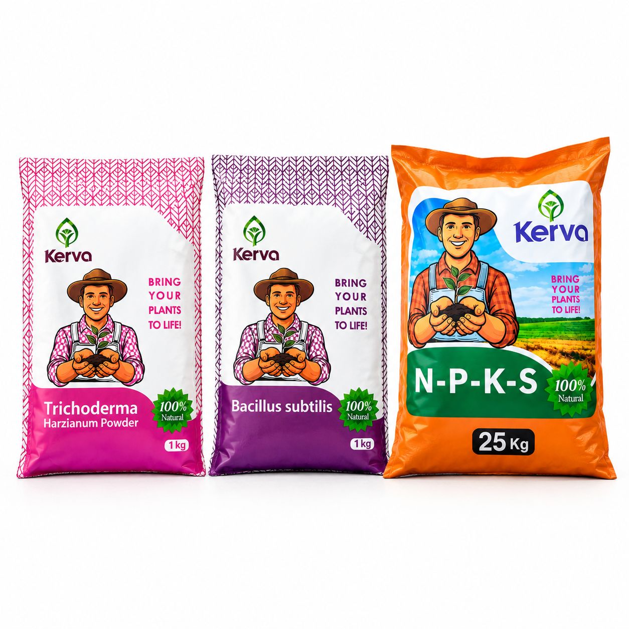 پک تقویت خاک و ریشه کروا | تریکودرما + باسیلوس + NPKS